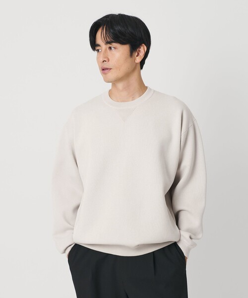 BEAUTY&YOUTH UNITED ARROWS(ビューティーアンドユースユナイテッドアローズ)の「ミラノリブ クルーネック ニットスウェット(ニット/セーター・メンズ・ライラック/ナチュラル/ブラック・L/M/XL/S)」の5枚目の写真