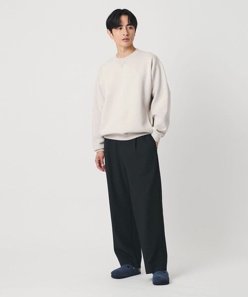 BEAUTY&YOUTH UNITED ARROWS(ビューティーアンドユースユナイテッドアローズ)の「ミラノリブ クルーネック ニットスウェット(ニット/セーター・メンズ・ライラック/ナチュラル/ブラック・L/M/XL/S)」の7枚目の写真