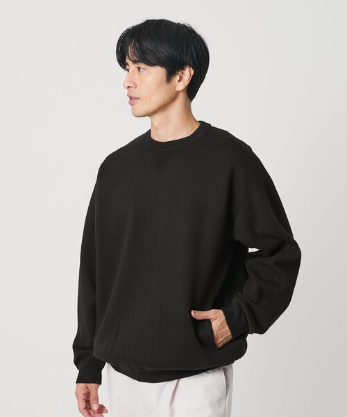 BEAUTY&YOUTH UNITED ARROWS(ビューティーアンドユースユナイテッドアローズ)の「ミラノリブ クルーネック ニットスウェット(ニット/セーター・メンズ・ライラック/ナチュラル/ブラック・L/M/XL/S)」の8枚目の写真