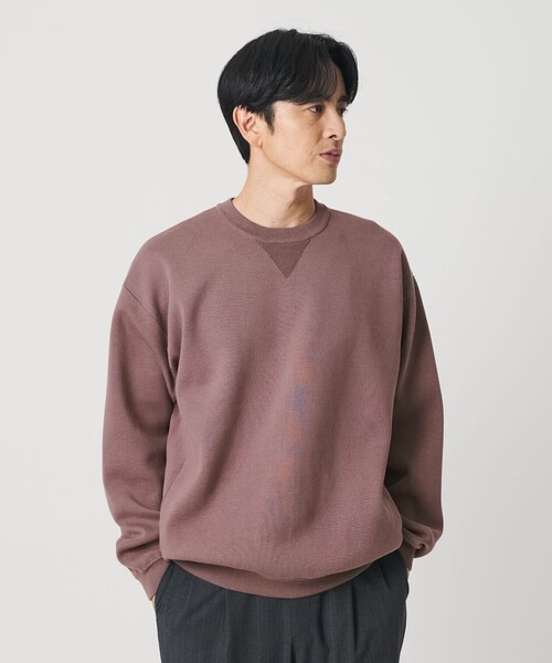 BEAUTY&YOUTH UNITED ARROWS(ビューティーアンドユースユナイテッドアローズ)の「ミラノリブ クルーネック ニットスウェット(ニット/セーター・メンズ・ライラック/ナチュラル/ブラック・L/M/XL/S)」の11枚目の写真