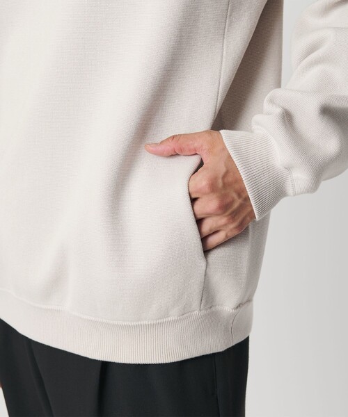 BEAUTY&YOUTH UNITED ARROWS(ビューティーアンドユースユナイテッドアローズ)の「ミラノリブ クルーネック ニットスウェット(ニット/セーター・メンズ・ライラック/ナチュラル/ブラック・L/M/XL/S)」の15枚目の写真