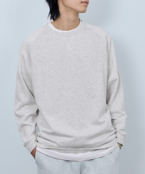 NAVY(ネイビー)の「NAVY 裏ボアトレーナー(スウェット・メンズ・ネイビー/ブラック/オートミール/杢グレー・XL/L/M/S)」の4枚目の写真