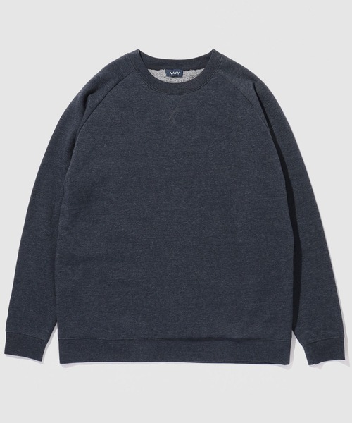 NAVY(ネイビー)の「NAVY 裏ボアトレーナー(スウェット・メンズ・ネイビー/ブラック/オートミール/杢グレー・XL/L/M/S)」の2枚目の写真