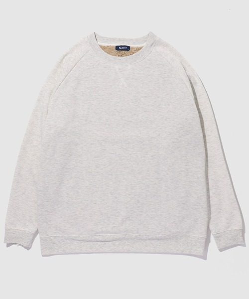 NAVY(ネイビー)の「NAVY 裏ボアトレーナー(スウェット・メンズ・ネイビー/ブラック/オートミール/杢グレー・XL/L/M/S)」の17枚目の写真