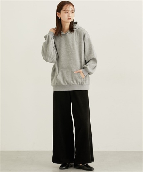 nissen（ニッセン）の「裏起毛袖バルーンパーカー（パーカー・レディース・ライトベージュ/チャコールグレー/ブルー/杢グレー・M/L/LL/3L）」の5枚目の写真