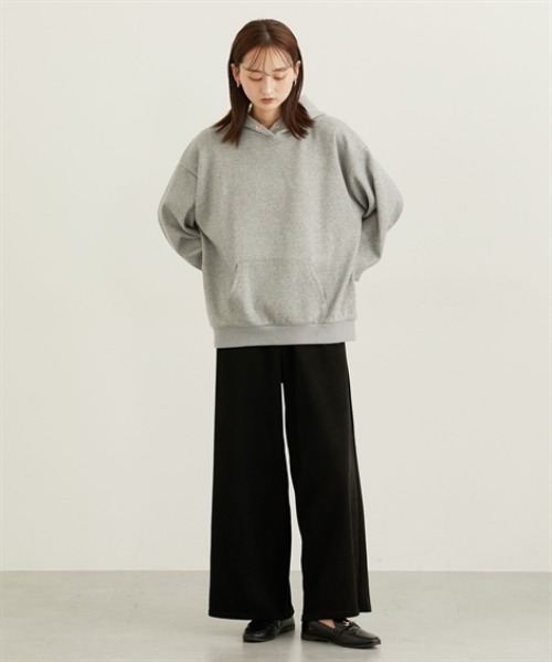 nissen（ニッセン）の「裏起毛袖バルーンパーカー（パーカー・レディース・ライトベージュ/チャコールグレー/ブルー/杢グレー・M/L/LL/3L）」の8枚目の写真