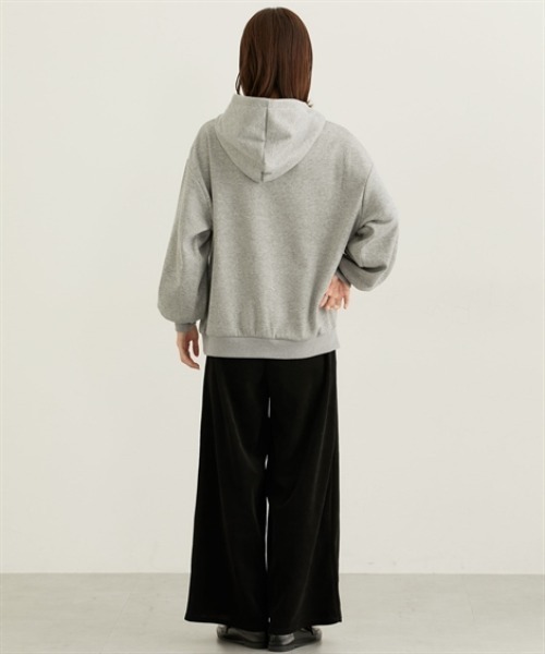 nissen（ニッセン）の「裏起毛袖バルーンパーカー（パーカー・レディース・ライトベージュ/チャコールグレー/ブルー/杢グレー・M/L/LL/3L）」の10枚目の写真