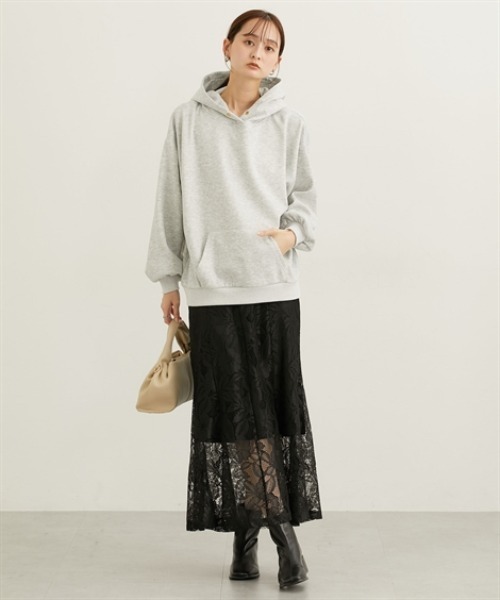 nissen（ニッセン）の「裏起毛袖バルーンパーカー（パーカー・レディース・ライトベージュ/チャコールグレー/ブルー/杢グレー・M/L/LL/3L）」の19枚目の写真