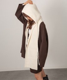 Chiina（チーナ）の「Chiina/ニットフードマフラー（ニットキャップ/ビーニー）」