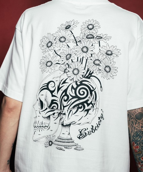 Subciety(サブサエティ)の「Fragility tee(Tシャツ/カットソー・メンズ・ブラック/ホワイト・SMALL/MEDIUM/LARGE/X-LARGE/XX-LARGE)」の2枚目の写真