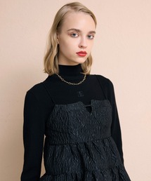 eimy istoire チドリハイネックトップス （BLACK） EIMY ISTOIRE｜エイミーイストワールのニット/セーター