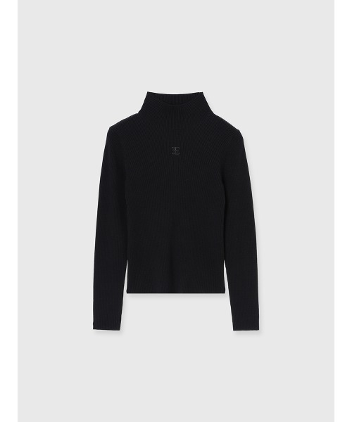 EIMY ISTOIRE（エイミーイストワール）の「ボトルネックリブニットトップス（ニット/セーター・レディース・グレー/ブラック/ホワイト/ピンク・F）」の16枚目の写真