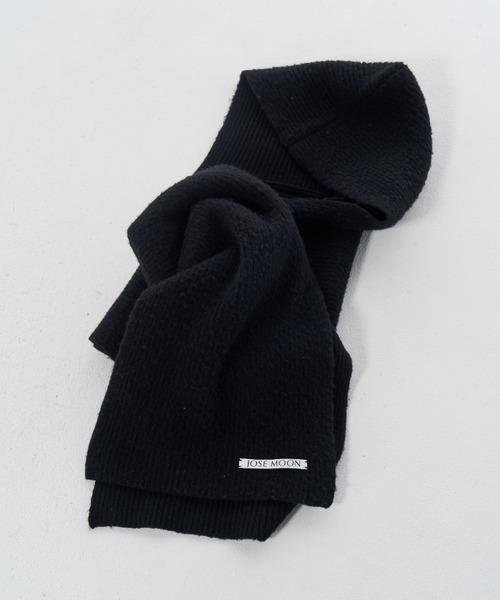 JOSE MOON（ジョゼムーン）の「WOOL CASHMERE HOODIE MUFFLER/ウール