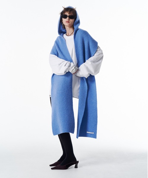 JOSE MOON（ジョゼムーン）の「WOOL CASHMERE HOODIE MUFFLER/ウール