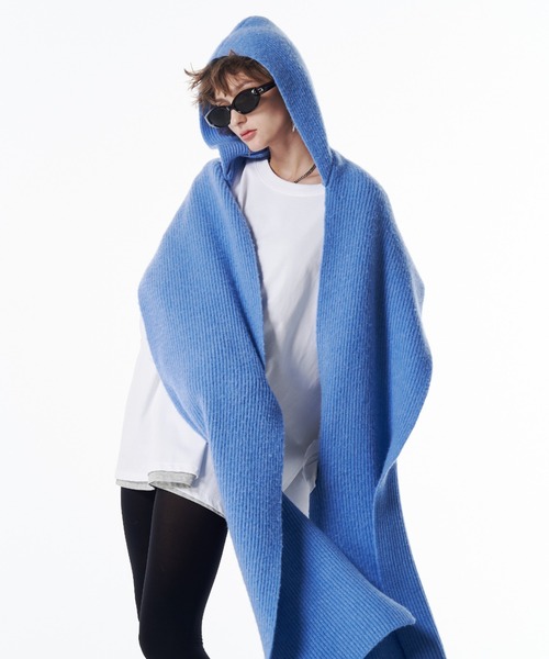 JOSE MOON（ジョゼムーン）の「WOOL CASHMERE HOODIE MUFFLER/ウール