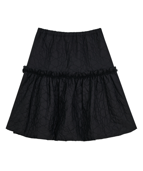 TYPESERVICE（タイプサービス）の「Quilted Ruffled Skirt [Black]（スカート・レディース・その他・FREE）」の3枚目の写真