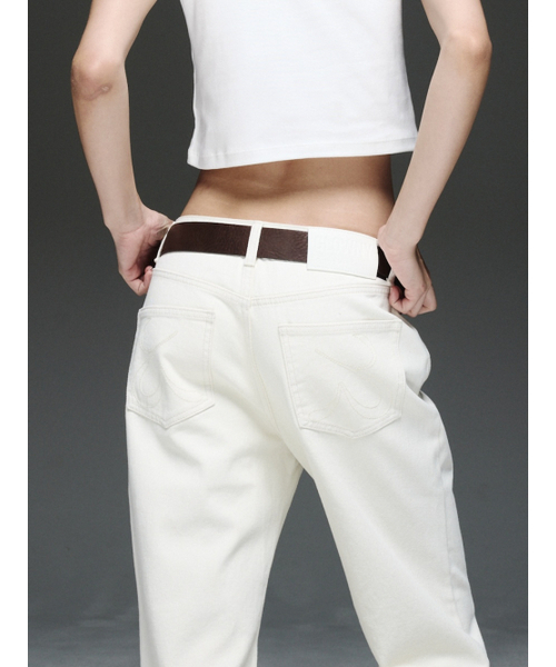 GLOWNY（グロウニ―）の「THE JANE JEANS (WHITE)（デニムパンツ・レディース・その他・X-SMALL/SMALL/LARGE）」の4枚目の写真