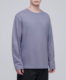 ベーシック長袖Tシャツ[パープルグレー]