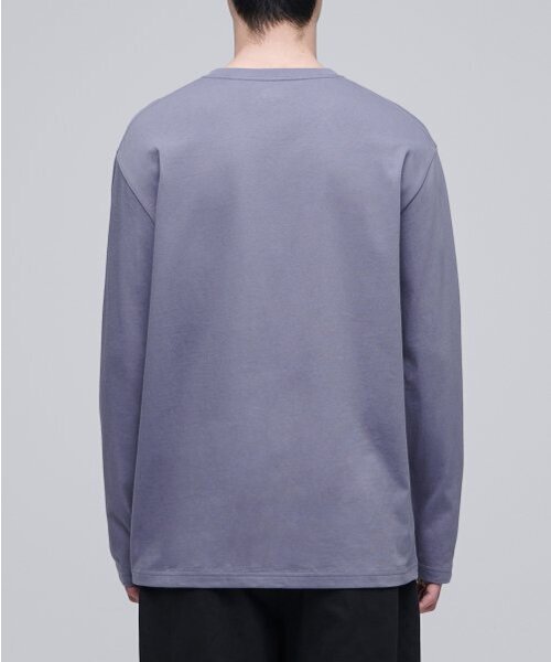 MUSINSA STANDARD（ムシンサスタンダード）の「ベーシック長袖Tシャツ[パープルグレー]（Tシャツ/カットソー・メンズ・その他・SMALL/MEDIUM/LARGE/X-LARGE/XX-LARGE/XXX-LARGE）」の3枚目の写真