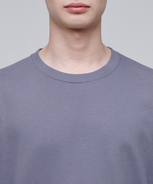 MUSINSA STANDARD（ムシンサスタンダード）の「ベーシック長袖Tシャツ[パープルグレー]（Tシャツ/カットソー・メンズ・その他・SMALL/MEDIUM/LARGE/X-LARGE/XX-LARGE/XXX-LARGE）」の4枚目の写真