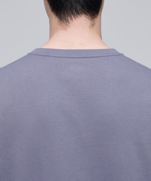 MUSINSA STANDARD（ムシンサスタンダード）の「ベーシック長袖Tシャツ[パープルグレー]（Tシャツ/カットソー・メンズ・その他・SMALL/MEDIUM/LARGE/X-LARGE/XX-LARGE/XXX-LARGE）」の5枚目の写真