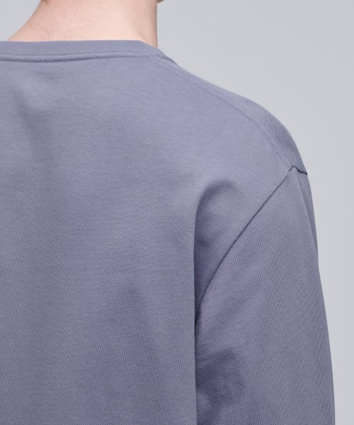 MUSINSA STANDARD（ムシンサスタンダード）の「ベーシック長袖Tシャツ[パープルグレー]（Tシャツ/カットソー・メンズ・その他・SMALL/MEDIUM/LARGE/X-LARGE/XX-LARGE/XXX-LARGE）」の6枚目の写真