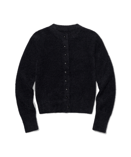 MOAA(モア)の「Soft Fuzzy Knit Cardigan (BLACK)(カーディガン/ボレロ・レディース・その他・SMALL/MEDIUM)」の1枚目の写真