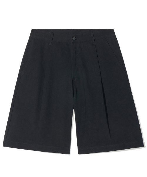 PARTIMENTO(パルティメント)の「ピンタックワイドバミューダパンツブラック(その他パンツ・レディース・その他・MEDIUM/LARGE/SMALL)」の1枚目の写真