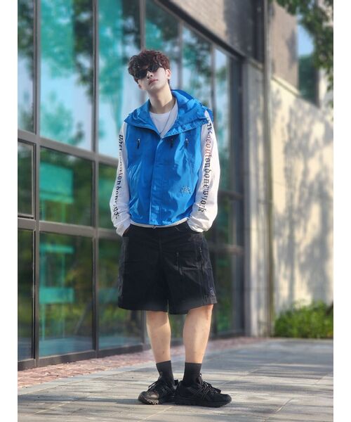 セール】サミットフードベストベラブルー（ナイロンジャケット