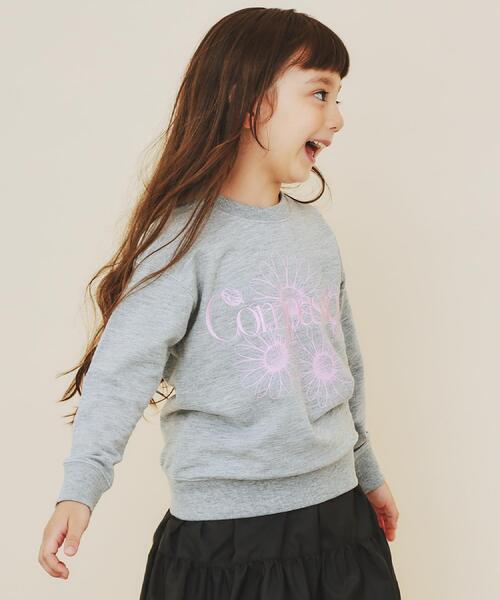 THE SHOP TK （ザ ショップ ティーケー ）の「【110－160/3柄×2色】ミニ裏毛ロゴプルオーバー（スウェット・キッズ・アイボリー/アイボリー系/グレー/グレー系/ネイビー系5/アイボリー系3・12/11/16/15 /14/13）」の3枚目の写真