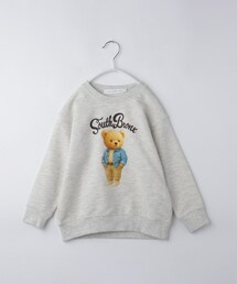 THE SHOP TK  | 【110－160/3柄×2色】ミニ裏毛ロゴプルオーバー(スウェット)