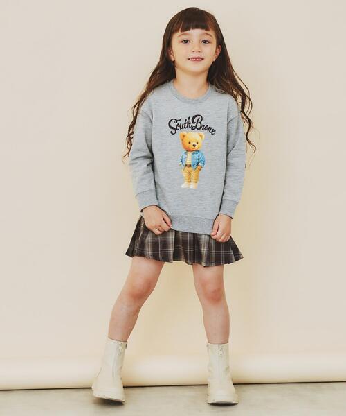 THE SHOP TK （ザ ショップ ティーケー ）の「【110－160/3柄×2色】ミニ裏毛ロゴプルオーバー（スウェット・キッズ・アイボリー/アイボリー系/グレー/グレー系/ネイビー系5/アイボリー系3・12/11/16/15 /14/13）」の8枚目の写真