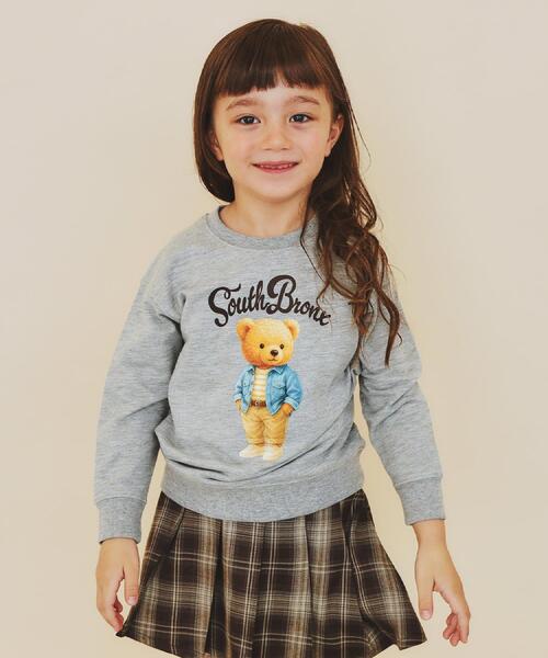 THE SHOP TK （ザ ショップ ティーケー ）の「【110－160/3柄×2色】ミニ裏毛ロゴプルオーバー（スウェット・キッズ・アイボリー/アイボリー系/グレー/グレー系/ネイビー系5/アイボリー系3・12/11/16/15 /14/13）」の10枚目の写真