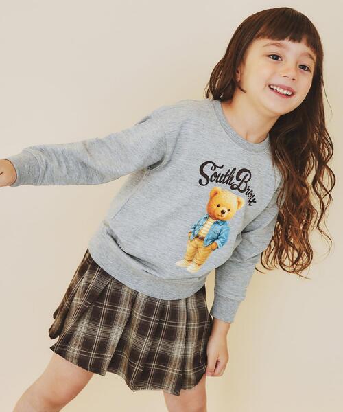 THE SHOP TK （ザ ショップ ティーケー ）の「【110－160/3柄×2色】ミニ裏毛ロゴプルオーバー（スウェット・キッズ・アイボリー/アイボリー系/グレー/グレー系/ネイビー系5/アイボリー系3・12/11/16/15 /14/13）」の11枚目の写真