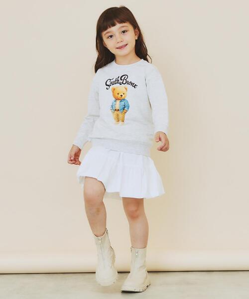 THE SHOP TK （ザ ショップ ティーケー ）の「【110－160/3柄×2色】ミニ裏毛ロゴプルオーバー（スウェット・キッズ・アイボリー/アイボリー系/グレー/グレー系/ネイビー系5/アイボリー系3・12/11/16/15 /14/13）」の13枚目の写真