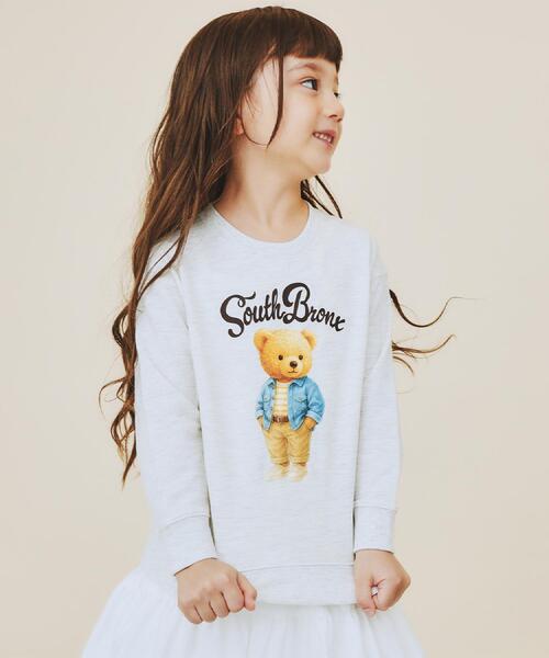 THE SHOP TK （ザ ショップ ティーケー ）の「【110－160/3柄×2色】ミニ裏毛ロゴプルオーバー（スウェット・キッズ・アイボリー/アイボリー系/グレー/グレー系/ネイビー系5/アイボリー系3・12/11/16/15 /14/13）」の14枚目の写真