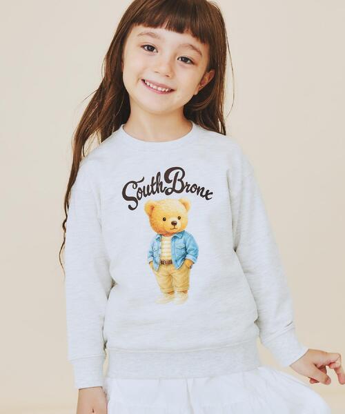 THE SHOP TK （ザ ショップ ティーケー ）の「【110－160/3柄×2色】ミニ裏毛ロゴプルオーバー（スウェット・キッズ・アイボリー/アイボリー系/グレー/グレー系/ネイビー系5/アイボリー系3・12/11/16/15 /14/13）」の15枚目の写真