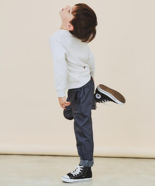 THE SHOP TK （ザ ショップ ティーケー ）の「【110－160/3柄×2色】ミニ裏毛ロゴプルオーバー（スウェット・キッズ・アイボリー/アイボリー系/グレー/グレー系/ネイビー系5/アイボリー系3・12/11/16/15 /14/13）」の22枚目の写真