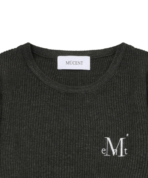 MUCENT(ムセント)の「グリーブラウンドネッククロップリブニット(4カラー)(ニット/セーター・レディース・チャコール/Beige/ホワイト/グレー・FREE)」の20枚目の写真