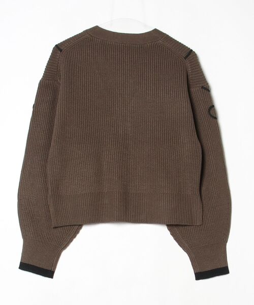EGLANTINE（エグランティーヌ）の「EGLANTINE コード刺繍カーディガン（カーディガン/ボレロ・レディース・カーキ/チャコールグレー/グレー・38）」の14枚目の写真