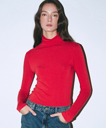 [ESSENTIAL] MINIMAL SPAN TURTLENECK_RED
