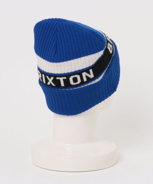 BRIXTON（ブリクストン）の「BRIXTON/ブリクストン ビーニー RAINIER STRIPED BEANIE 11955（ニットキャップ/ビーニー・メンズ・ロイヤルブルー/ブラック×イエロー・FREE）」の7枚目の写真
