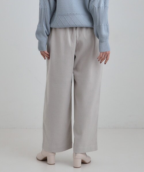 DRESKIP（ドレスキップ）の「【洗濯機可/S-LL/あったか】ラフ過ぎない 大人のイージーワイドパンツ（その他パンツ・レディース・ブラック/グレー/ダークブラウン・01/02/03/04）」の19枚目の写真