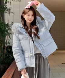 レディースのその他アウター（ブルー・ネイビー/青色系・ショート丈