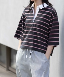 Munich | オールドコットンボーダージャージーポロシャツ(Tシャツ/カットソー)