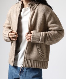 GUESS JEANS | GUESS JEANS リブニットジップアップジャケット(ニット/セーター)