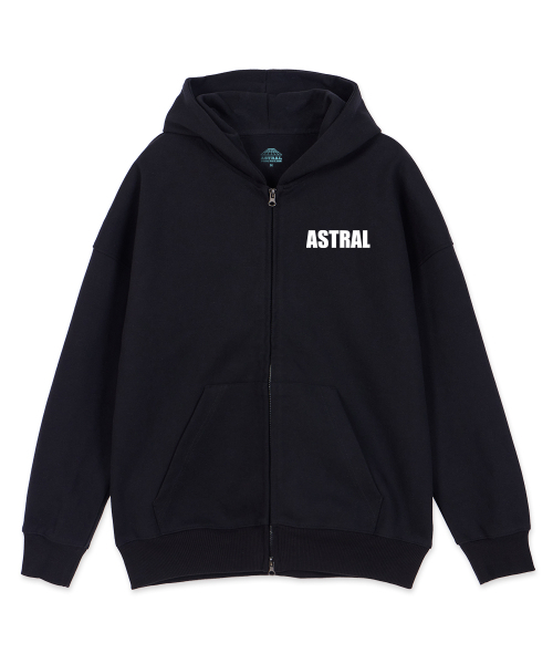ASTRAL PROJECTION（アストラルプロジェクション）の「アストラルガン オーバーサイズ ワイドショルダー フードジップアップ_ブラック（パーカー・メンズ・その他・SMALL/MEDIUM/LARGE/X-LARGE）」の3枚目の写真
