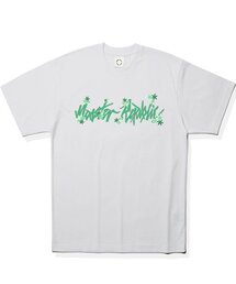 ムーブメント ベーシック フラワー グリーン Tシャツ ホワイト