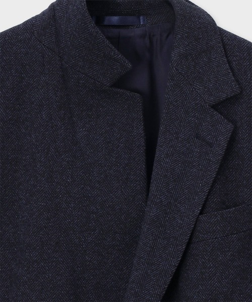 ヘリンボーン シングル2ボタンジャケット / 253108 2169KN（テーラード
