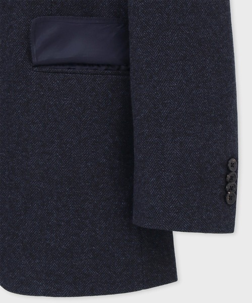 Paul Smith（ポールスミス）の「ヘリンボーン シングル2ボタンジャケット / 253108 2169KN（テーラードジャケット・メンズ・ネイビー/ブラウン・SMALL/L2/M2/X-LARGE/LARGE/MEDIUM）」の4枚目の写真